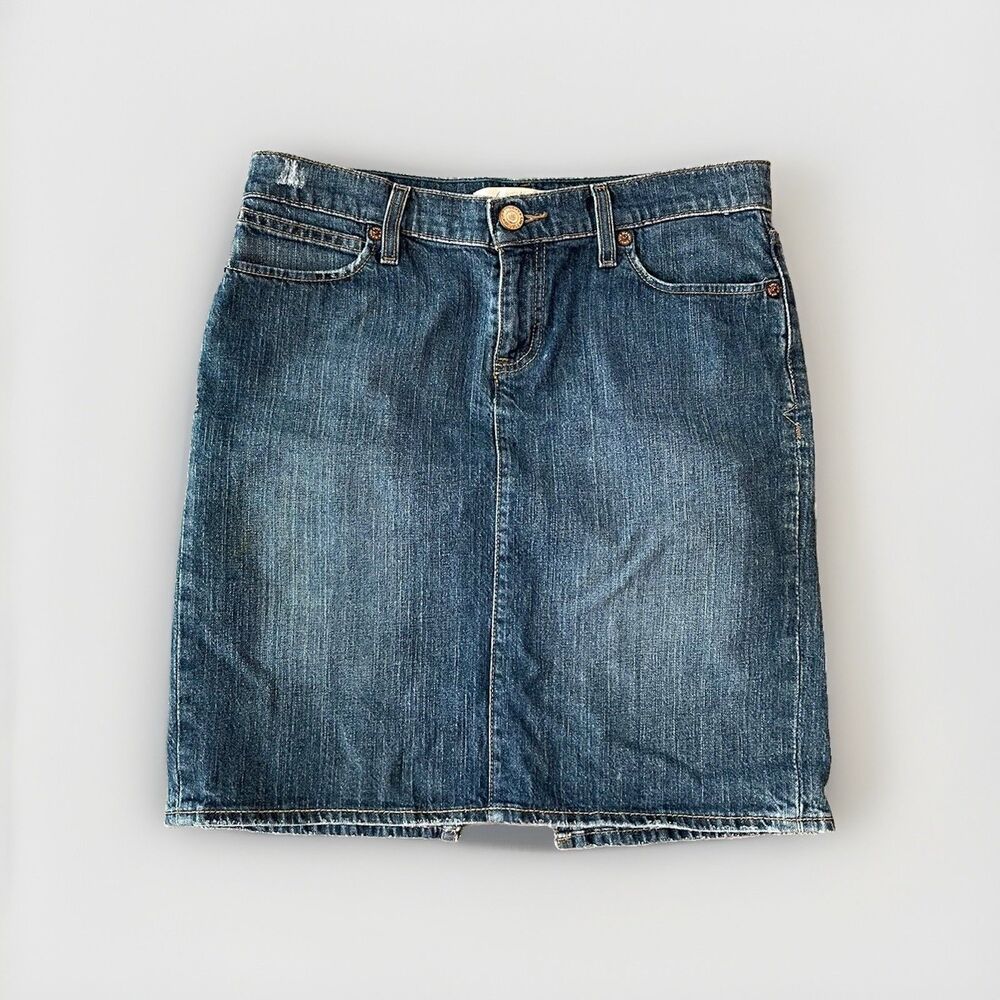 Old Navy Blue Denim Jean Skirt Size 6
